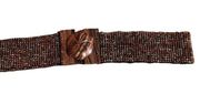 Unbranded gorgeous beaded and wooden belt - 14.5” fastened as pictured