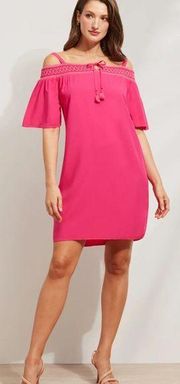 CARIBBEAN JOE NWT Off the Shoulder Shift Dress In Magenta. Size Extra Large