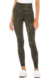 Spanx Green Camo  Seamless Leggings