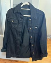 Pretty Little Thing Black Jean Jacket