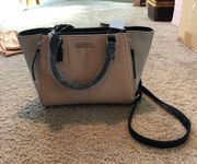 Cream and black shoulder bag purse never used 