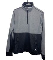 Adidas  half zip pullover gray black