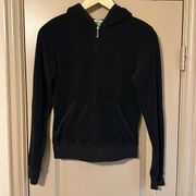 Vintage Juicy Couture Black Zip Up Large