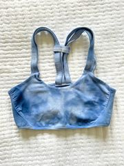 blue tie dye sports bra size small/medium