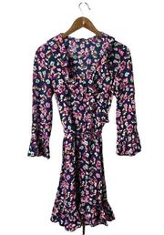 & Other Stories Floral Frill Tie Waist Dress ASO Princess Sofia Womens Size 2
