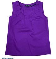 MARC JACOBS purple sleeveless silk top size 0