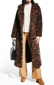 A.L.C. "Anderson" jacquard faux-fur coat size XL