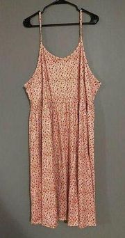 Dash Of Glitter Floral Spaghetti Strap Long Dress Size 4XL