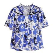 Crosby by Mollie Burch Indigo Blooms Mattie Top, XS