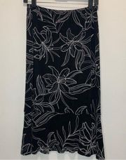 Chico's Travelers Floral Skirt Size 0