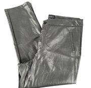 Eloquii Black Pleather Leather Moto Pants - Women's Size 16