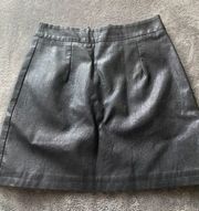 Princess Polly Matte Leather Skirt Size 2