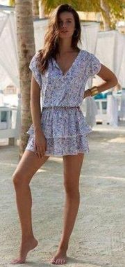 Melissa Odabash Keri Azari Short Frill Beach Dress Sz. S