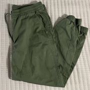 [gap] army green drawstring jogger pants