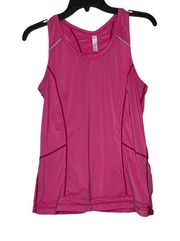 Lucy Activewear Womens Tank Top Jersey Size Small Pink Striped Athleisure