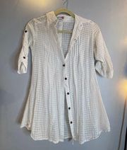 Cotton button down tunic