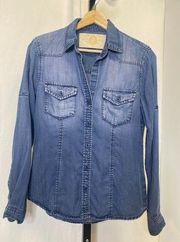 Bella Dahl button denim shirt