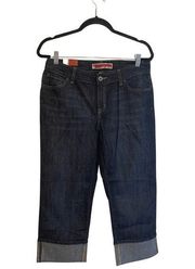 Gap Jeans Dark Wash Kick Crop Denim Size 10R NEW WITH TAGS