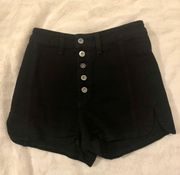 Carmar Black Jean Shorts