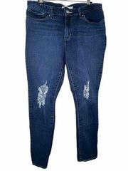 Levi Skinny Destroyed Denim Jeans