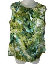 Tahari ASL Women's Casual Printed Sleeveless Size PM animal print snake