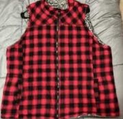 Red plaid vest