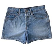 Vintage 90’s Guess Jean Shorts Women’s  28 High Rise Button Fly Blue Wash