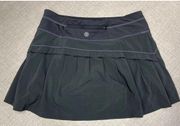 ATHLETA GRAY GREY XS Skort Pleated Skirt Shorts Athletic