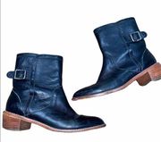 Loeffler Randall size 5 1/2 black leather boots