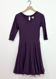 Matilda Jane Queen of Hearts Dress in Purple size Small