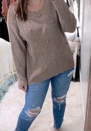 Jodifl tan sweater size small