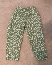 Women flower pajamas pants 7” handmade