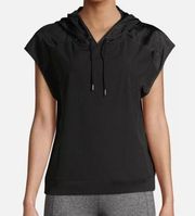 Avia Black Hooded Short Sleeve Pullover(Size XL)