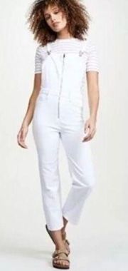 NWOT Hudson White Overalls