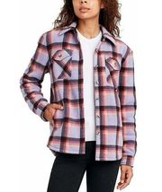 SAGE Plaid Plush Sherpa Lined Shacket