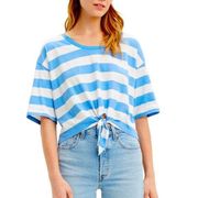 Levi's Fiona striped tie front, cropped tee, small
