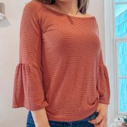 Peplum sleeve top