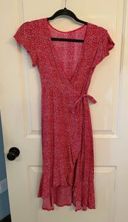 Red Wrap Dress