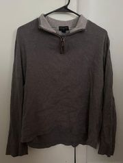 Gray Quarter Zip