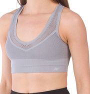 New Balance Grey Mesh Sports Bra