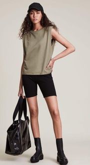 ALL SAINTS CONI SHOULDER PAD TANK TOP