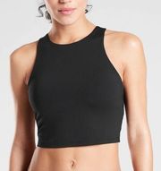 NWT ATHLETA Conscious Crop Top A-C in Black Size M