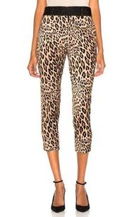 Frame Cheetah Print Tux High Rise Cropped Pants size 6
