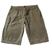 Volcom women's size 3 tan and black Bermuda shorts