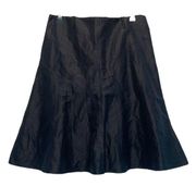 Emporio Armani Black Taffeta Panel Skirt size 8