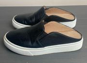 Caslon Calder Platform Slip on Black Leather Loafer Size 7.5