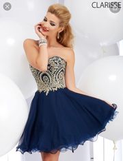 Navy Blue Prom Dress