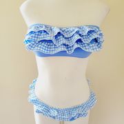 Jessica simpson blue gingham bikini size medium