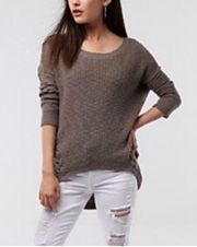 Tan Hi-low Sweater