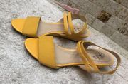 Yellow Wedge Sandals